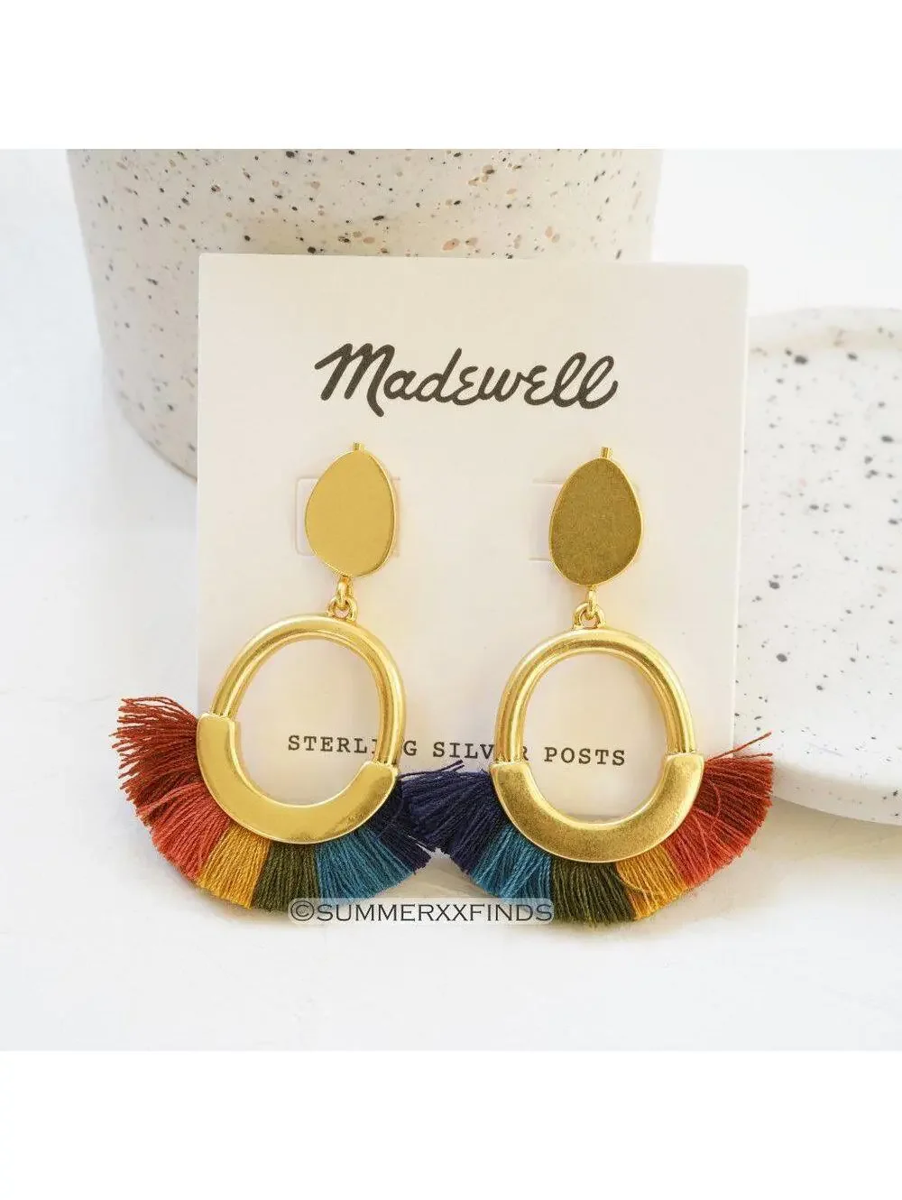Madewell Fringe Statement Earrings